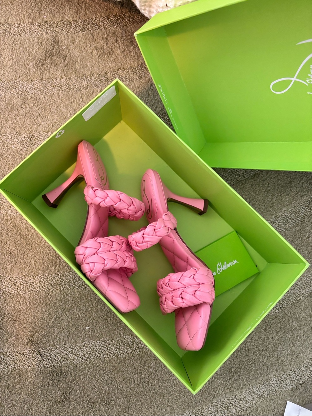 Sam Edelman Megan pink cactus heels